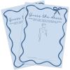 imageDEEKA 30 PCS Bridal Shower Games Card for 30 Guests Pink Wavy Border Ribbon Bow Funny Wedding Bachelorette Party Games for Reception Would She RatherBlue