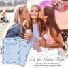 imageDEEKA 30 PCS Bridal Shower Games Card for 30 Guests Pink Wavy Border Ribbon Bow Funny Wedding Bachelorette Party Games for Reception Would She RatherBlue