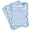 imageDEEKA 30 PCS Bridal Shower Games Card for 30 Guests Pink Wavy Border Ribbon Bow Funny Wedding Bachelorette Party Games for Reception Would She RatherBlue