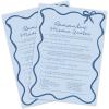 imageDEEKA 30 PCS Bridal Shower Games Card for 30 Guests Pink Wavy Border Ribbon Bow Funny Wedding Bachelorette Party Games for Reception Would She RatherBlue