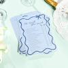 imageDEEKA 30 PCS Bridal Shower Games Card for 30 Guests Pink Wavy Border Ribbon Bow Funny Wedding Bachelorette Party Games for Reception Would She RatherBlue