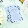 imageDEEKA 30 PCS Bridal Shower Games Card for 30 Guests Pink Wavy Border Ribbon Bow Funny Wedding Bachelorette Party Games for Reception Would She RatherBlue