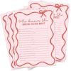imageDEEKA 30 PCS Bridal Shower Games Card for 30 Guests Pink Wavy Border Ribbon Bow Funny Wedding Bachelorette Party Games for Reception Would She RatherPink