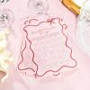 imageDEEKA 30 PCS Bridal Shower Games Card for 30 Guests Pink Wavy Border Ribbon Bow Funny Wedding Bachelorette Party Games for Reception Would She RatherPink