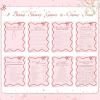 imageDEEKA 30 PCS Bridal Shower Games Card for 30 Guests Pink Wavy Border Ribbon Bow Funny Wedding Bachelorette Party Games for Reception Would She RatherPink