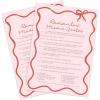 imageDEEKA 30 PCS Bridal Shower Games Card for 30 Guests Pink Wavy Border Ribbon Bow Funny Wedding Bachelorette Party Games for Reception Would She RatherPink