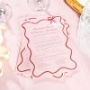 imageDEEKA 30 PCS Bridal Shower Games Card for 30 Guests Pink Wavy Border Ribbon Bow Funny Wedding Bachelorette Party Games for Reception Would She RatherPink