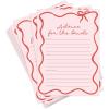 imageDEEKA 30 PCS Bridal Shower Games Card for 30 Guests Pink Wavy Border Ribbon Bow Funny Wedding Bachelorette Party Games for Reception Would She RatherPink