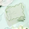 imageDEEKA 30 PCS Bridal Shower Games Card for 30 Guests Pink Wavy Border Ribbon Bow Funny Wedding Bachelorette Party Games for Reception Would She RatherSage Green
