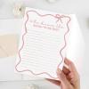 imageDEEKA 30 PCS Bridal Shower Games Card for 30 Guests Pink Wavy Border Ribbon Bow Funny Wedding Bachelorette Party Games for Reception Would She RatherWhitepink