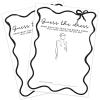 imageDEEKA 30 PCS Bridal Shower Games Card for 30 Guests Pink Wavy Border Ribbon Bow Funny Wedding Bachelorette Party Games for Reception Would She RatherWhiteblack