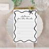 imageDEEKA 30 PCS Bridal Shower Games Card for 30 Guests Pink Wavy Border Ribbon Bow Funny Wedding Bachelorette Party Games for Reception Would She RatherWhiteblack