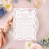imageDEEKA 30 PCS Bridal Shower Games Card for 30 Guests Pink Wavy Border Ribbon Bow Funny Wedding Bachelorette Party Games for Reception Would She RatherWhitepink