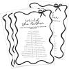 imageDEEKA 30 PCS Bridal Shower Games Card for 30 Guests Pink Wavy Border Ribbon Bow Funny Wedding Bachelorette Party Games for Reception Would She RatherWhiteblack