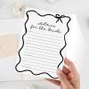 imageDEEKA 30 PCS Bridal Shower Games Card for 30 Guests Pink Wavy Border Ribbon Bow Funny Wedding Bachelorette Party Games for Reception Would She RatherWhiteblack