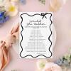 imageDEEKA 30 PCS Bridal Shower Games Card for 30 Guests Pink Wavy Border Ribbon Bow Funny Wedding Bachelorette Party Games for Reception Would She RatherWhiteblack