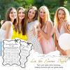 imageDEEKA 30 PCS Bridal Shower Games Card for 30 Guests Pink Wavy Border Ribbon Bow Funny Wedding Bachelorette Party Games for Reception Would She RatherWhiteblack
