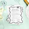 imageDEEKA 30 PCS Bridal Shower Games Card for 30 Guests Pink Wavy Border Ribbon Bow Funny Wedding Bachelorette Party Games for Reception Would She RatherWhiteblack