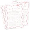 imageDEEKA 30 PCS Bridal Shower Games Card for 30 Guests Pink Wavy Border Ribbon Bow Funny Wedding Bachelorette Party Games for Reception Would She RatherWhitepink