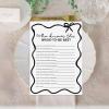 imageDEEKA 30 PCS Bridal Shower Games Card for 30 Guests Pink Wavy Border Ribbon Bow Funny Wedding Bachelorette Party Games for Reception Would She RatherWhiteblack