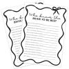 imageDEEKA 30 PCS Bridal Shower Games Card for 30 Guests Pink Wavy Border Ribbon Bow Funny Wedding Bachelorette Party Games for Reception Would She RatherWhiteblack