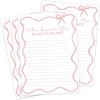 imageDEEKA 30 PCS Bridal Shower Games Card for 30 Guests Pink Wavy Border Ribbon Bow Funny Wedding Bachelorette Party Games for Reception Would She RatherWhitepink
