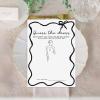 imageDEEKA 30 PCS Bridal Shower Games Card for 30 Guests Pink Wavy Border Ribbon Bow Funny Wedding Bachelorette Party Games for Reception Would She RatherWhiteblack