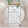 imageDEEKA 30 PCS Bridal Shower Games Card for 30 Guests Pink Wavy Border Ribbon Bow Funny Wedding Bachelorette Party Games for Reception Would She RatherWhiteblack