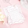 imageDEEKA 30 PCS Bridal Shower Games Card for 30 Guests Pink Wavy Border Ribbon Bow Funny Wedding Bachelorette Party Games for Reception Would She RatherWhitepink