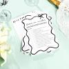 imageDEEKA 30 PCS Bridal Shower Games Card for 30 Guests Pink Wavy Border Ribbon Bow Funny Wedding Bachelorette Party Games for Reception Would She RatherWhiteblack