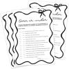 imageDEEKA 30 PCS Bridal Shower Games Card for 30 Guests Pink Wavy Border Ribbon Bow Funny Wedding Bachelorette Party Games for Reception Would She RatherWhiteblack
