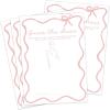 imageDEEKA 30 PCS Bridal Shower Games Card for 30 Guests Pink Wavy Border Ribbon Bow Funny Wedding Bachelorette Party Games for Reception Would She RatherWhitepink