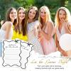 imageDEEKA 30 PCS Bridal Shower Games Card for 30 Guests Pink Wavy Border Ribbon Bow Funny Wedding Bachelorette Party Games for Reception Would She RatherWhiteblack