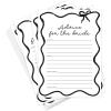 imageDEEKA 30 PCS Bridal Shower Games Card for 30 Guests Pink Wavy Border Ribbon Bow Funny Wedding Bachelorette Party Games for Reception Would She RatherWhiteblack