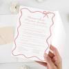 imageDEEKA 30 PCS Bridal Shower Games Card for 30 Guests Pink Wavy Border Ribbon Bow Funny Wedding Bachelorette Party Games for Reception Would She RatherWhitepink