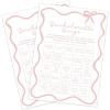 imageDEEKA 30 PCS Bridal Shower Games Card for 30 Guests Pink Wavy Border Ribbon Bow Funny Wedding Bachelorette Party Games for Reception Would She RatherWhitepink