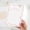 imageDEEKA 30 PCS Bridal Shower Games Card for 30 Guests Pink Wavy Border Ribbon Bow Funny Wedding Bachelorette Party Games for Reception Would She RatherWhitepink
