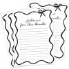 imageDEEKA 30 PCS Bridal Shower Games Card for 30 Guests Pink Wavy Border Ribbon Bow Funny Wedding Bachelorette Party Games for Reception Would She RatherWhiteblack