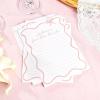 imageDEEKA 30 PCS Bridal Shower Games Card for 30 Guests Pink Wavy Border Ribbon Bow Funny Wedding Bachelorette Party Games for Reception Would She RatherWhitepink