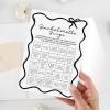 imageDEEKA 30 PCS Bridal Shower Games Card for 30 Guests Pink Wavy Border Ribbon Bow Funny Wedding Bachelorette Party Games for Reception Would She RatherWhiteblack