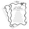 imageDEEKA 30 PCS Bridal Shower Games Card for 30 Guests Pink Wavy Border Ribbon Bow Funny Wedding Bachelorette Party Games for Reception Would She RatherWhiteblack
