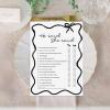 imageDEEKA 30 PCS Bridal Shower Games Card for 30 Guests Pink Wavy Border Ribbon Bow Funny Wedding Bachelorette Party Games for Reception Would She RatherWhiteblack