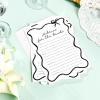 imageDEEKA 30 PCS Bridal Shower Games Card for 30 Guests Pink Wavy Border Ribbon Bow Funny Wedding Bachelorette Party Games for Reception Would She RatherWhiteblack