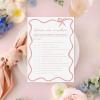 imageDEEKA 30 PCS Bridal Shower Games Card for 30 Guests Pink Wavy Border Ribbon Bow Funny Wedding Bachelorette Party Games for Reception Would She RatherWhitepink