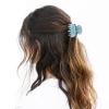 imageDEEKA 4 PCS Double Row Teeth Hair Claw Clips 25quot Medium Hair Clips for Thin Hair Small Matte Clips Short Fine Hair Accessories for Women and Girls Black BrownMatte Color B