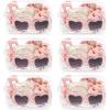 imageDEEKA 5 Pcs Bridesmaid Proposal Bag Set Gift Clear Makeup Toiletry Bag Bachelorette Party Favors Sunglasses Hair Claw Clips Scrunchies Knot Bracelets Bridal Wedding Party Gifts Sage GreenPink