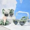 imageDEEKA 5 Pcs Bridesmaid Proposal Bag Set Gift Clear Makeup Toiletry Bag Bachelorette Party Favors Sunglasses Hair Claw Clips Scrunchies Knot Bracelets Bridal Wedding Party Gifts Sage GreenSage Green