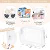 imageDEEKA 5 Pcs Bridesmaid Proposal Bag Set Gift Clear Makeup Toiletry Bag Bachelorette Party Favors Sunglasses Hair Claw Clips Scrunchies Knot Bracelets Bridal Wedding Party Gifts Sage GreenWhite