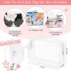 imageDEEKA 5 Pcs Bridesmaid Proposal Bag Set Gift Clear Makeup Toiletry Bag Bachelorette Party Favors Sunglasses Hair Claw Clips Scrunchies Knot Bracelets Bridal Wedding Party Gifts Sage GreenBlack