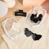 imageDEEKA 5 Pcs Bridesmaid Proposal Bag Set Gift Clear Makeup Toiletry Bag Bachelorette Party Favors Sunglasses Hair Claw Clips Scrunchies Knot Bracelets Bridal Wedding Party Gifts Sage GreenBlack